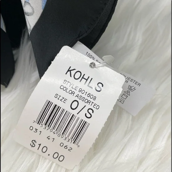 LAST CHANCE NWT Vintage Kohl’s Daisy Print Square Scarf - Picture 3 of 4